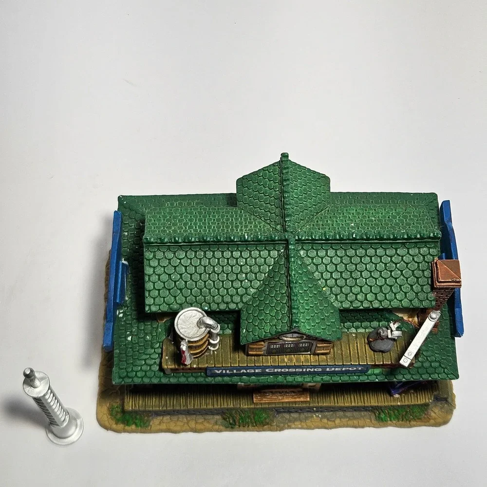Lemax Signature Collection Village Crossing Depot Illuminated Train Station Box